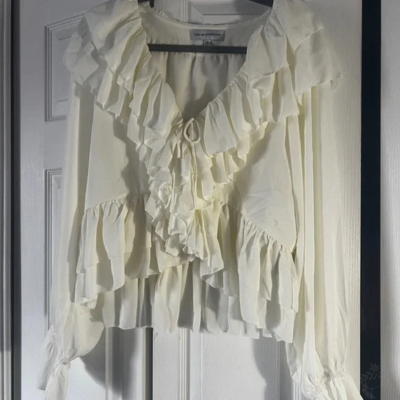 Torn by Ronny Kobo Soraya Ruffle Blouse - Picture 4 of 11